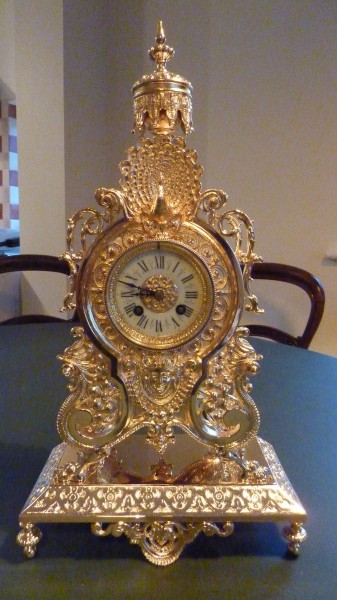 finished and gilded clock